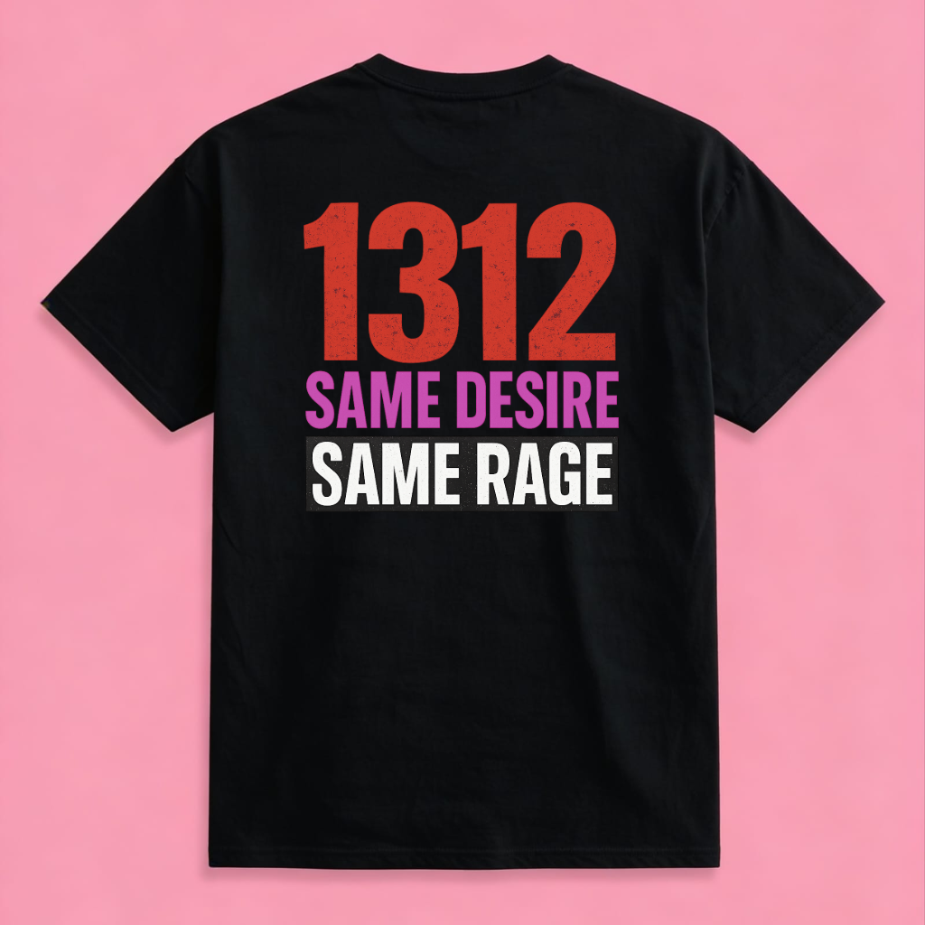 SAME DESIRE / SAME RAGE short sleeve t-shirt