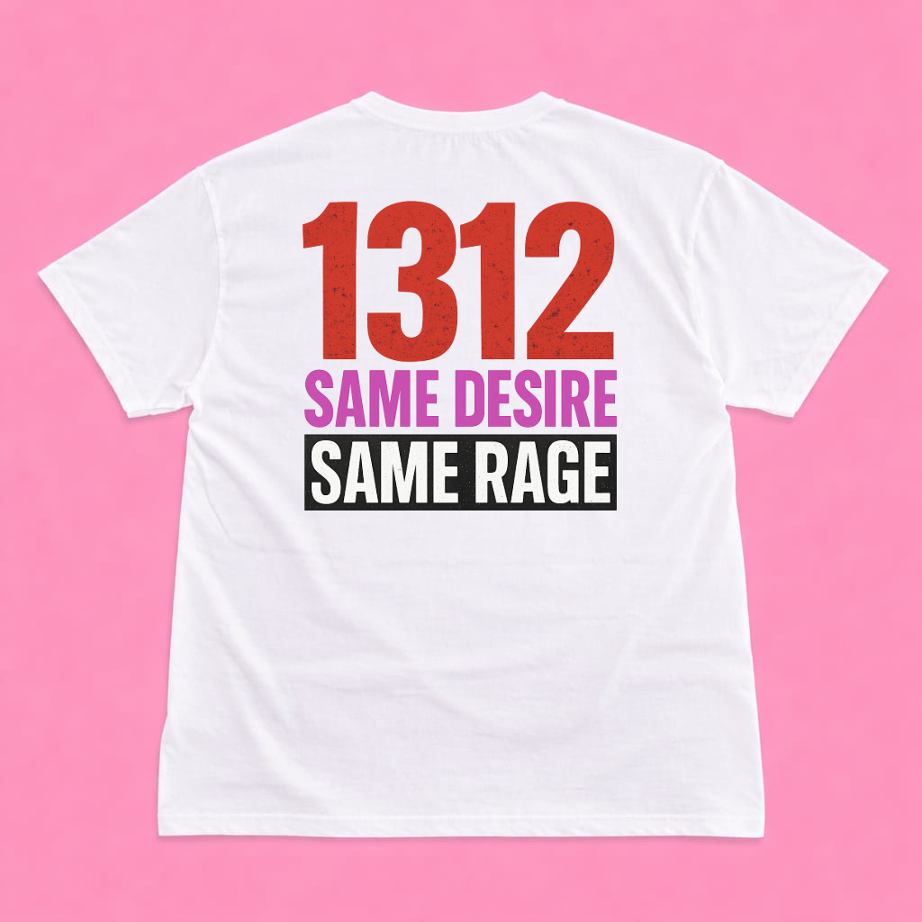 SAME DESIRE / SAME RAGE short sleeve t-shirt