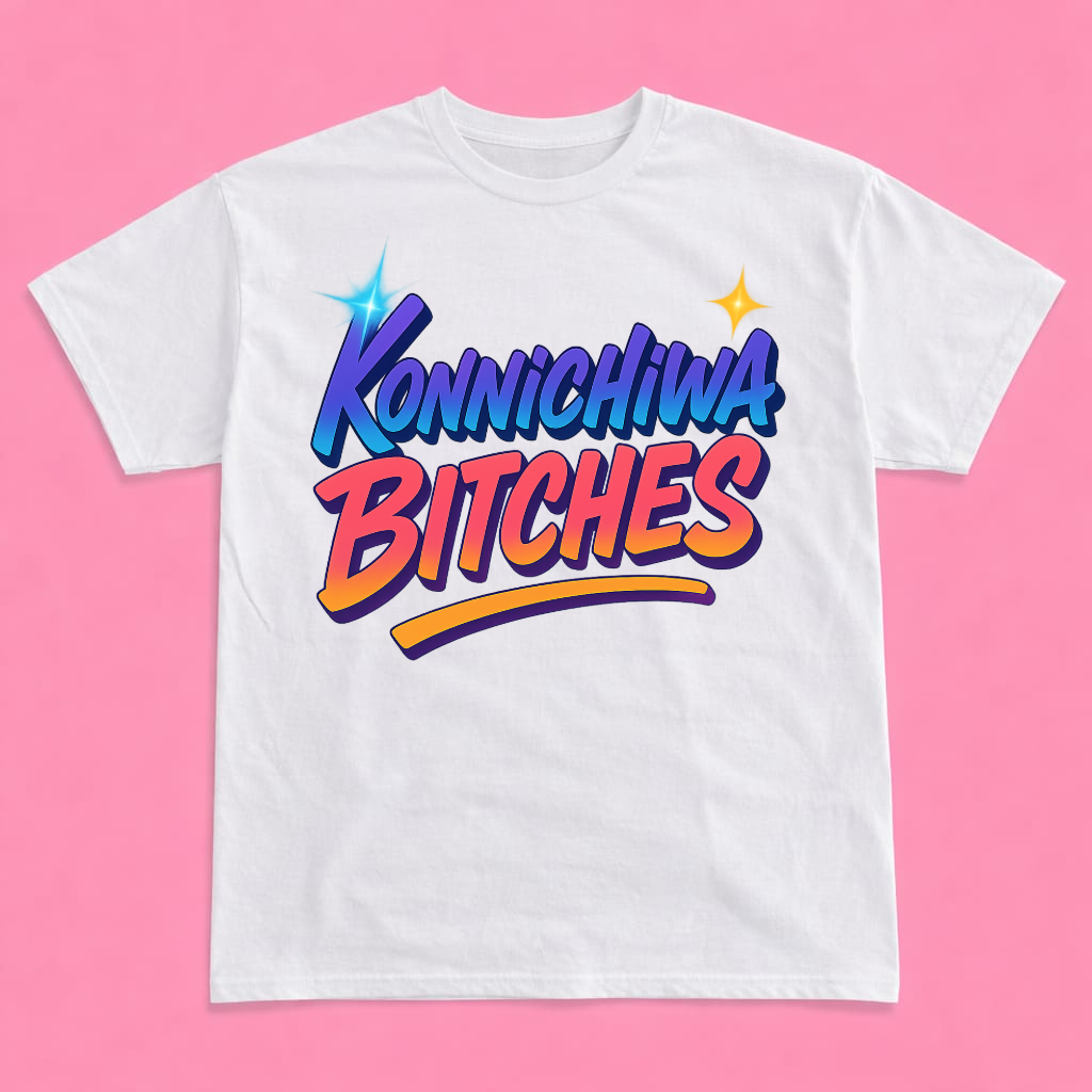 KONNICHIWA BITCHES short sleeve t-shirt